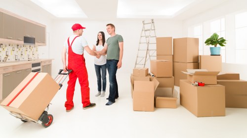 Moving van prepared for a local Brixton house move