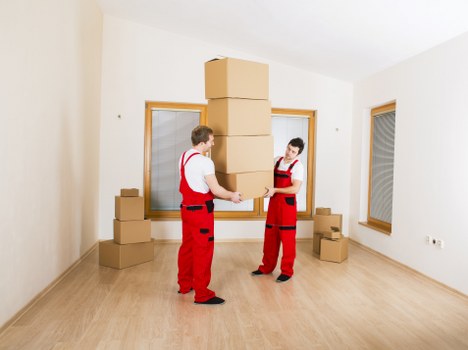 Packing materials and boxed belongings prepared for a Brixton move